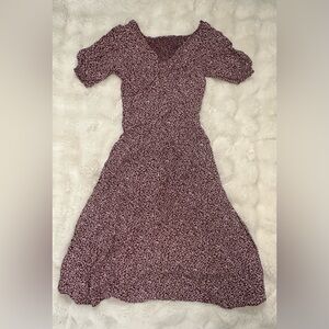 Old Navy Midi Summer Dress w/ ruched sleeves